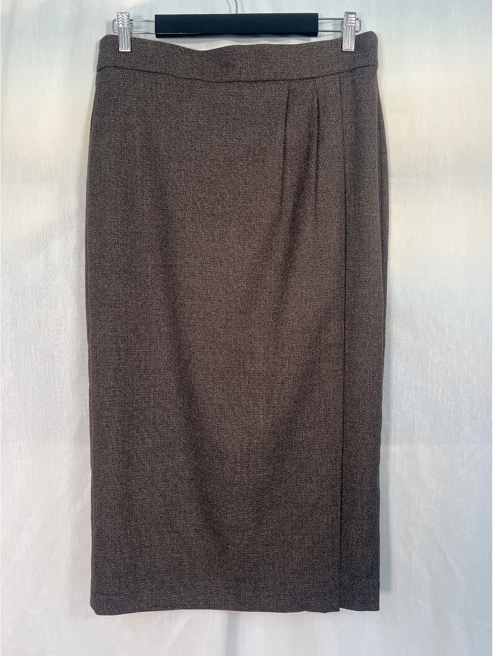 RW&CO. Brown Pencil Skirt With Side Slit Women's 10